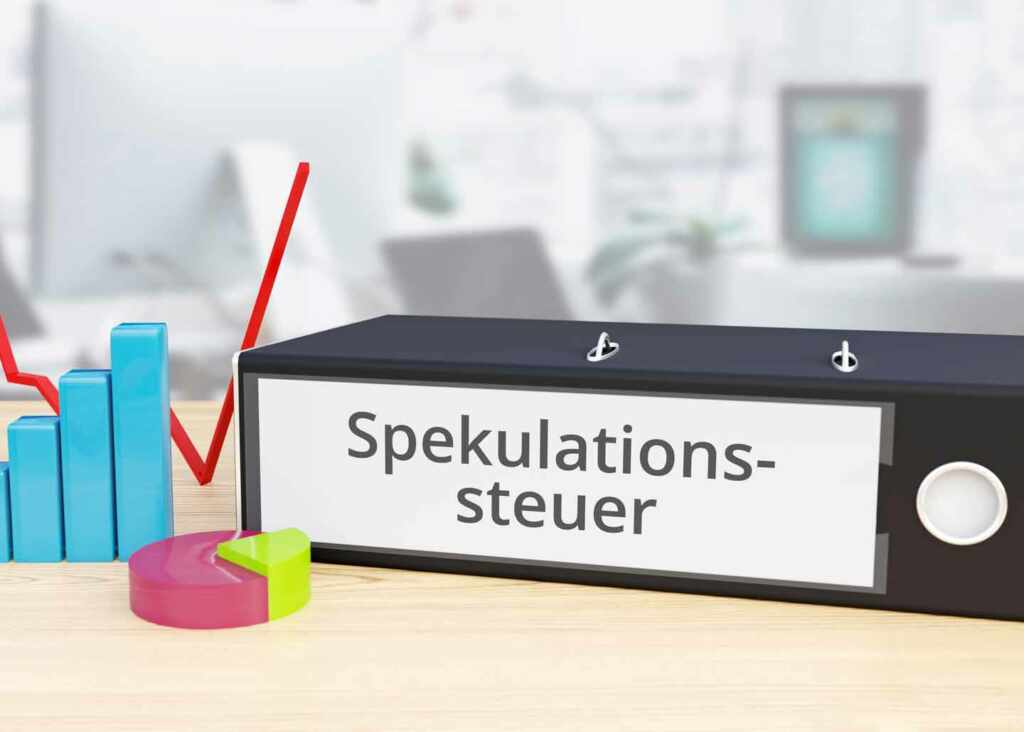 Ordner mit Spekulationssteuer