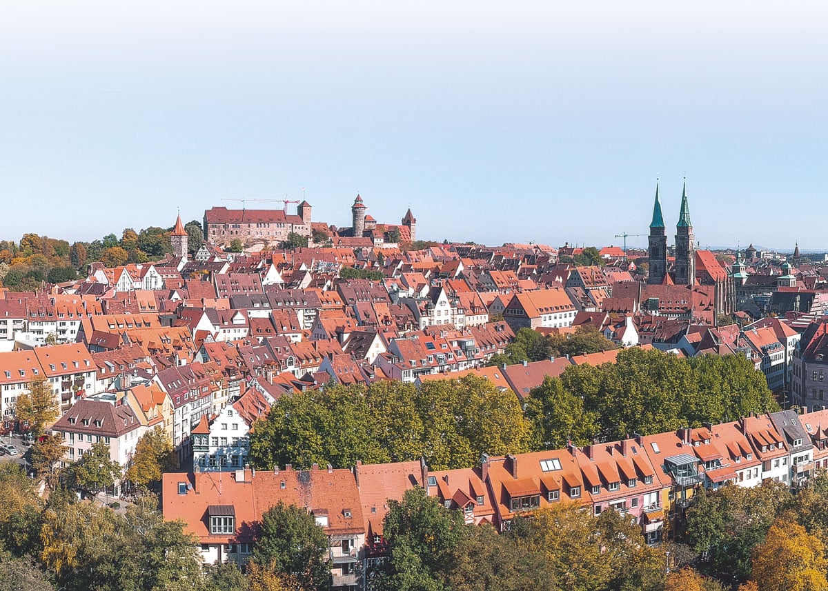 Nürnberg Ansicht Burg und Stadt