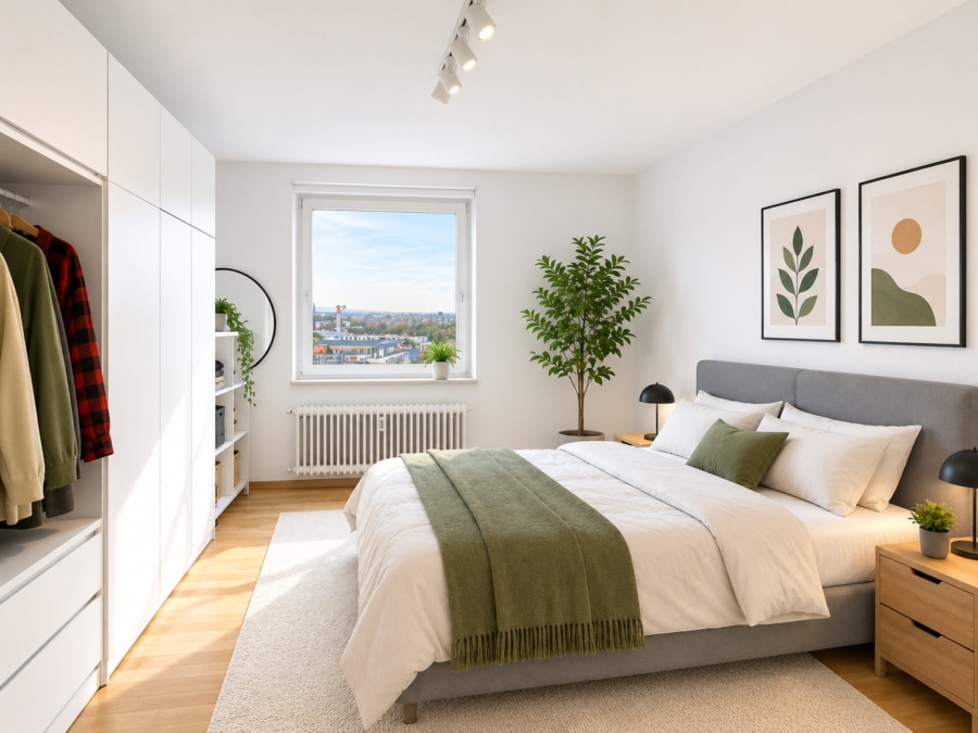 Schlafzimmer  (Möblierungsbeispiel)