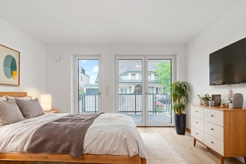 Garten­wohnung mit Maiso­nette-Charakter – ein Refugium für gehobene Wohnansprüche!, 40489 Düsseldorf / Angermund, Etagenwohnung