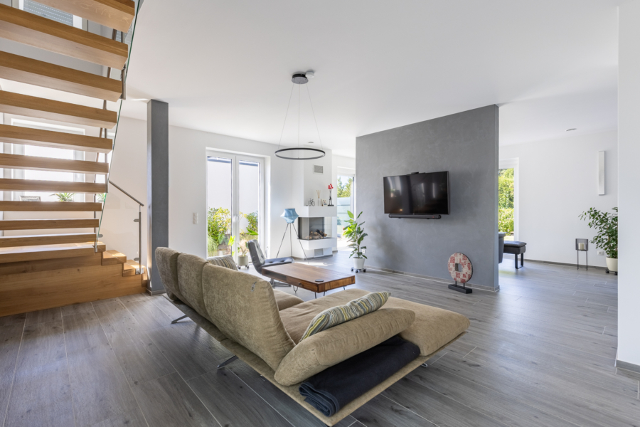 Blick zum Wohnzimmer