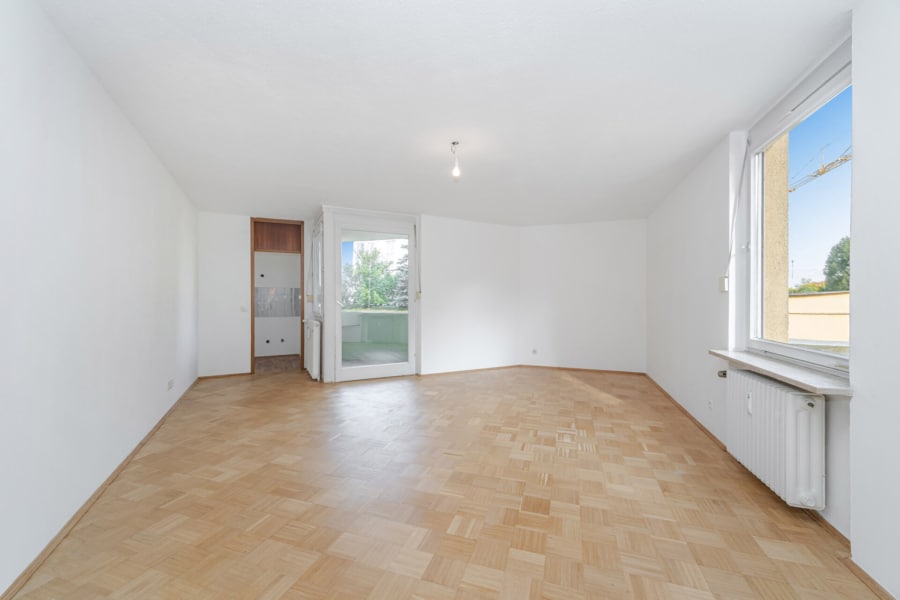 Wohn- und Schlafbereich - Charmantes 1-Zimmer-Apartment mit Balkon – Nähe BMW / Olympiapark