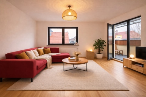 Dachwohnung mit Loggia in bester Citylage, 68766 Hockenheim, Etagenwohnung