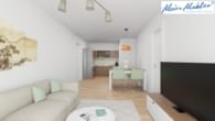 Wohn- Esszimmer visualisiert