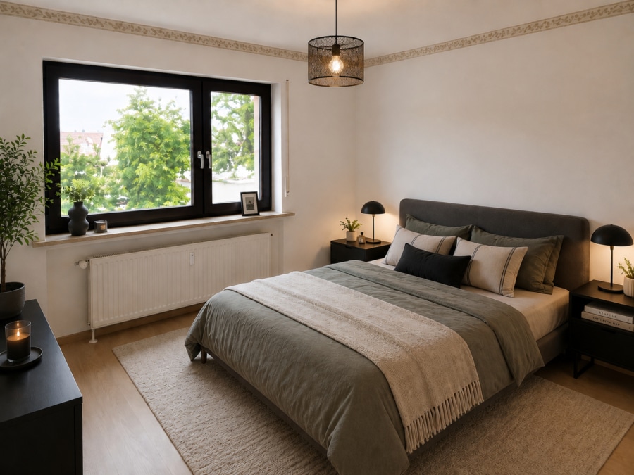 Einrichtungsbeispiel Schlafzimmer