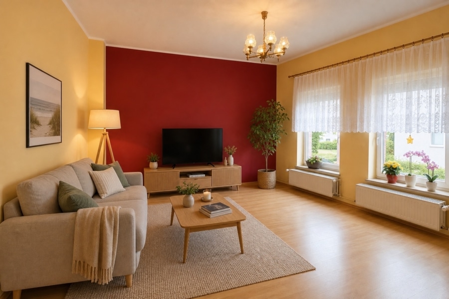 Einrichtungsbeispiel Wohnzimmer