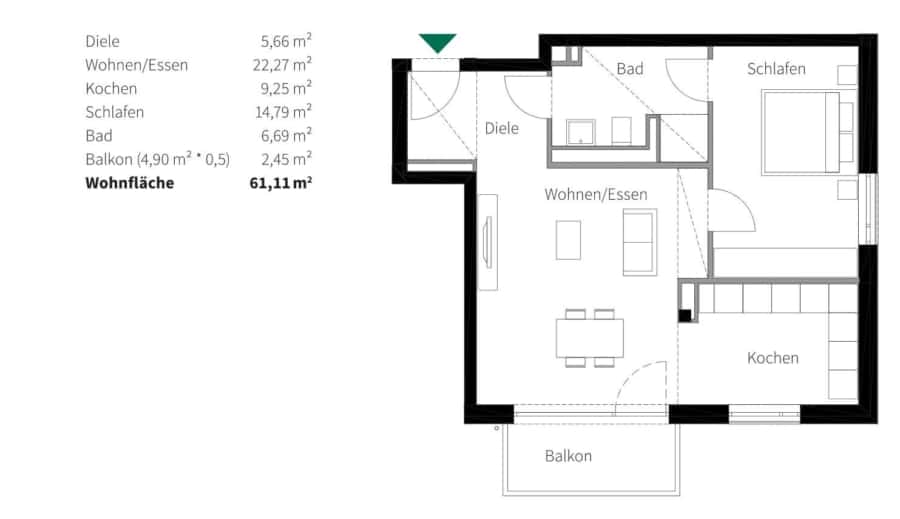 Grundriss - Exklusives Wohnen in Heidelberg Südstadt