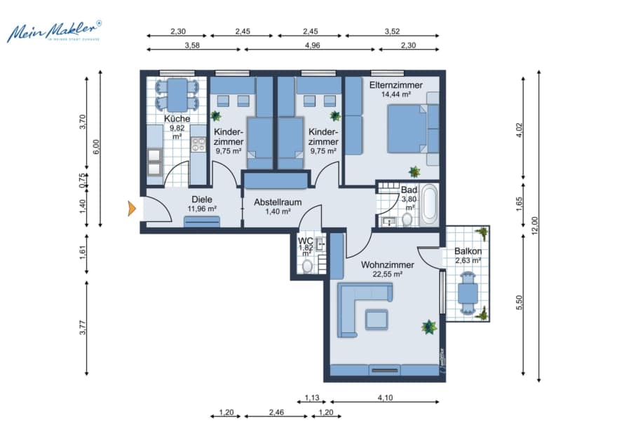 Grundriss - Zuhause in Höntrop!