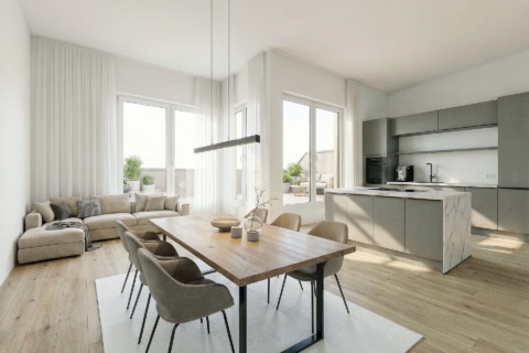 Zeitgemäß wohnen – 3-Zimmer-Wohnung mit Balkon, Aufzug und Einbauküche, 58239 Schwerte, Etagenwohnung